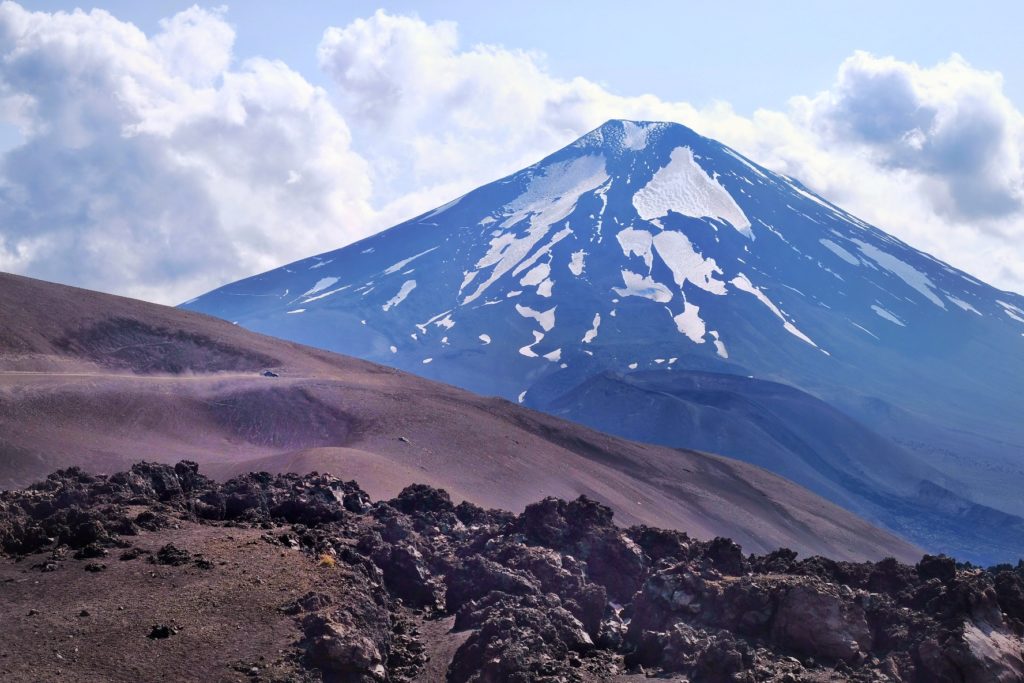 Volcano crater