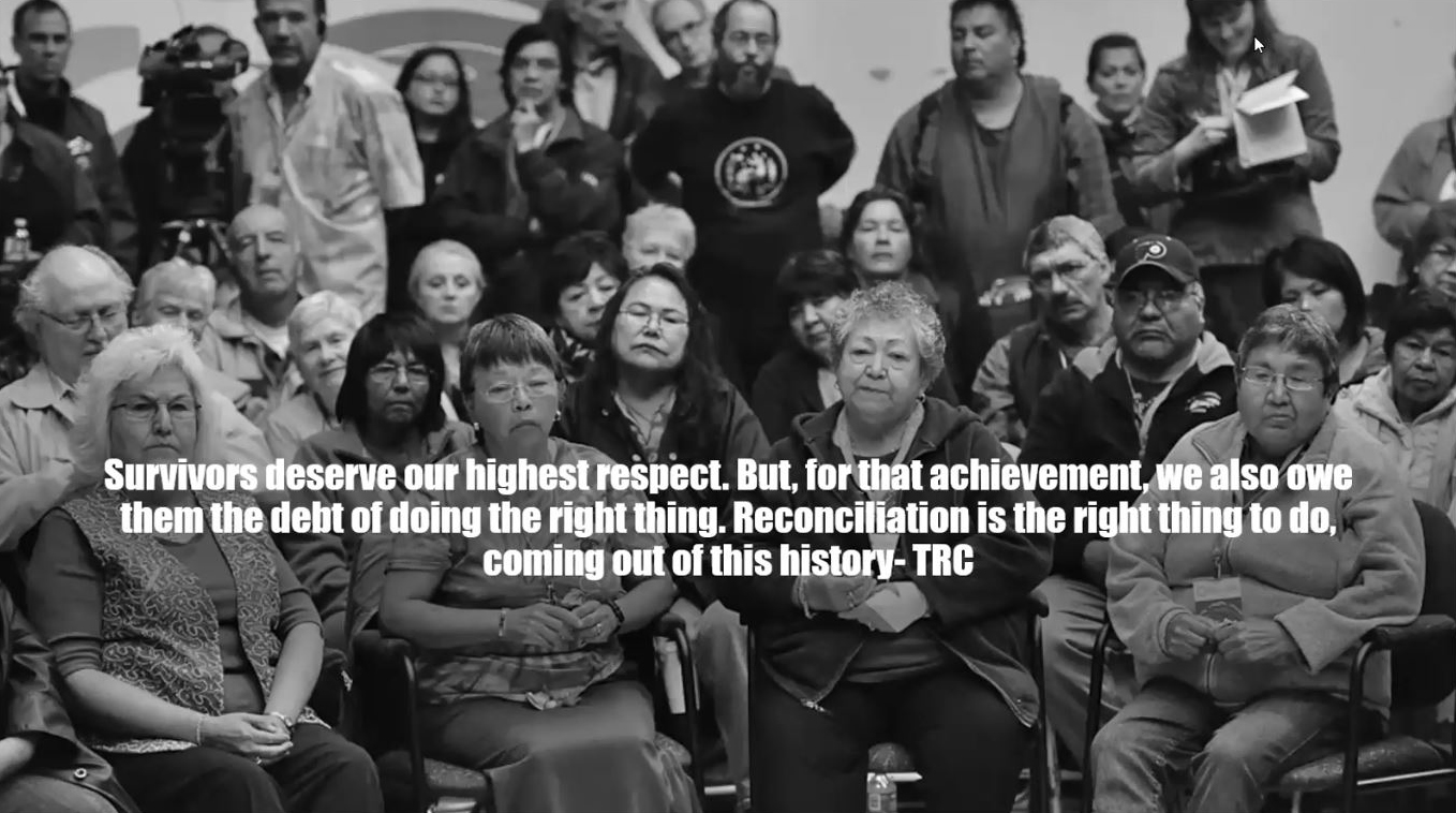 Survivors deserve our highest respect. But, for that achievement, we also owe them the debt of doing the right thing. Reconciliation is the right thing to do, coming out of this history - TRC