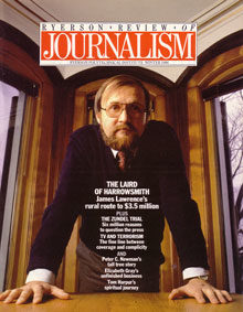 Ryerson Review of Journalism Winter 1986