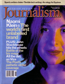 Ryerson Review of Journalism Spring 2001
