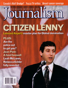 Ryerson Review of Journalism Summer 2001
