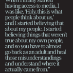 "When I finally started having access to media, I was like, 'Holy, this is what people thing about us,' and I started believing that about my people. I started believing things that weren't true about my own people, and so you have to almost go back as an adult and heal those misunderstanding and understand where it actually came from." Kelsie Kilawna IndigiNews cultural editor, senior aunty and storyteller