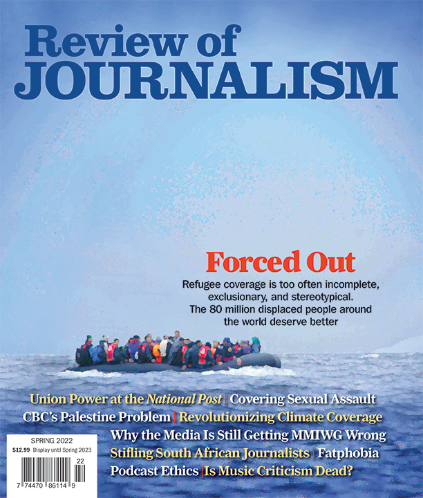 Review of Journalism cover spring 2022 