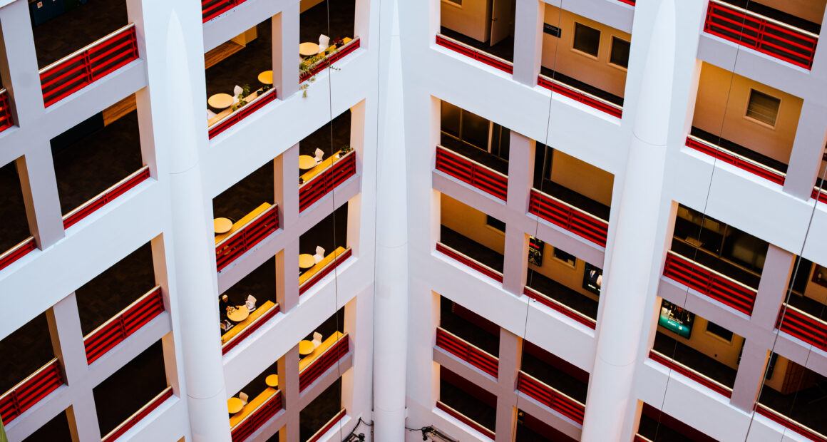 The CBC Toronto building as seen from one of the higher floors.