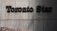 A sign for the former Toronto Star offices at 1 Yonge Street.