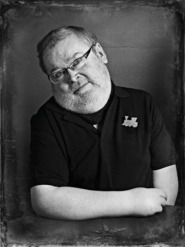 A black and white image of the late Stephen Trumper, a TMU professor and Review of Journalism instructor