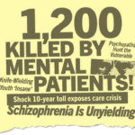Collage of headlines: "1200 killed by mental patients!"
