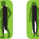 Numbers 0, 1 are shown in green with outlines of people in shadows behind them.
