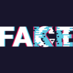 the word "fake" glitching over the word "face".